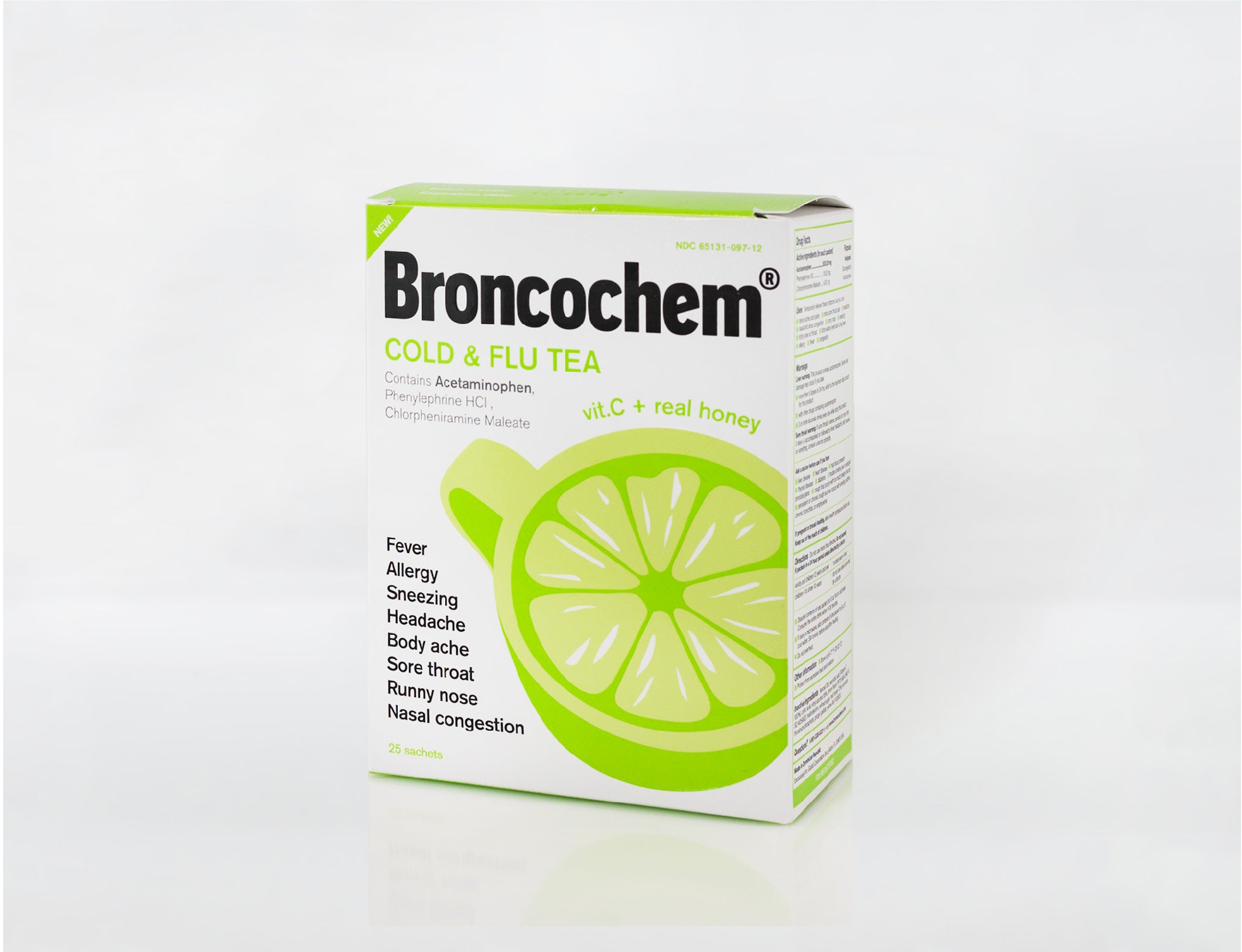 Broncochem Cold & Flu Tea (25 Packets)